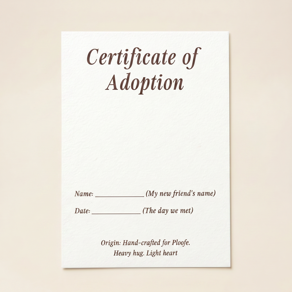 Certificate of Adoption